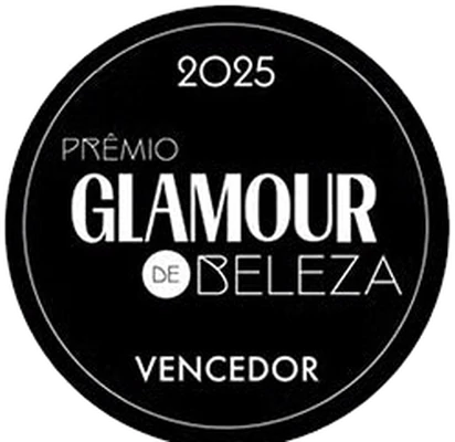 Selo de vencedor do Prêmio Glamour de Beleza 2025